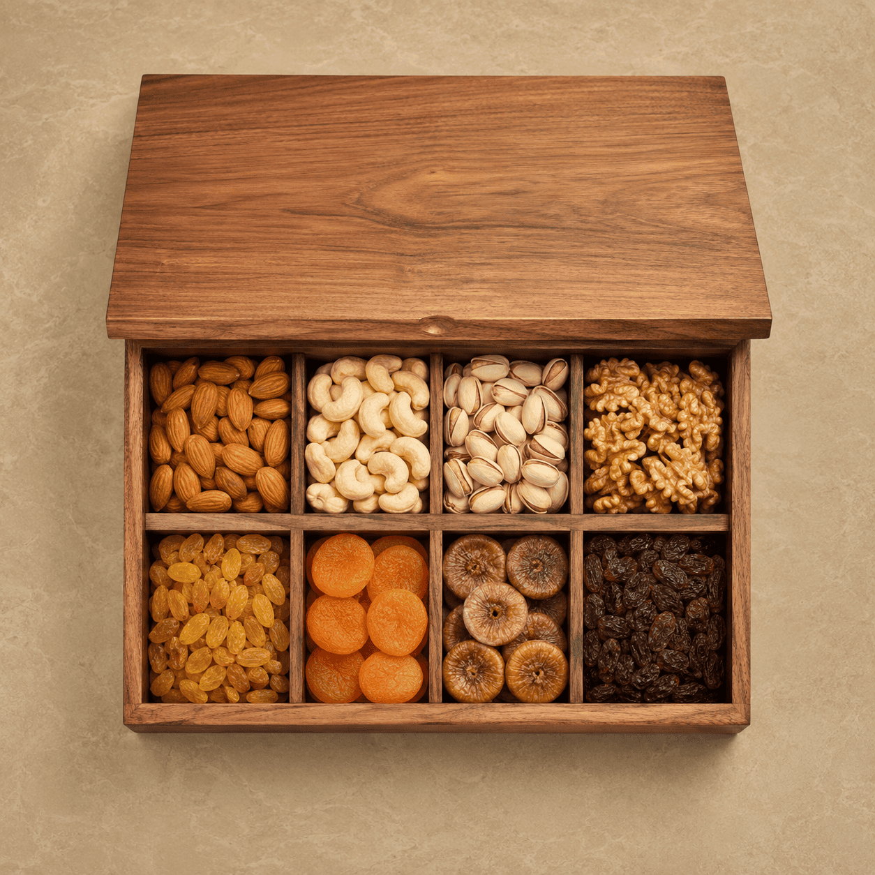 Luxury Wooden Dry Fruit Box - Image 2
